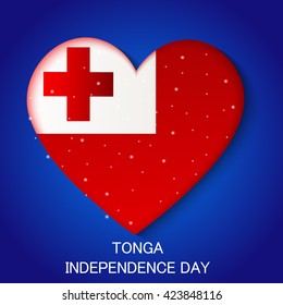 Vector illustration of Tonga Independence Day.