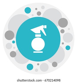 Vector Illustration Of Tonsorial Artist Symbol On Window Cleaner Icon. Premium Quality Isolated Glass Spray Element In Trendy Flat Style.