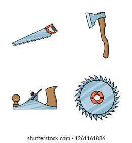 Vector illustration of tool and construction symbol. Collection of tool and carpentry stock vector illustration.