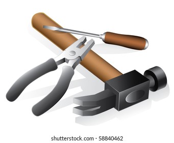 Vector illustration of tools