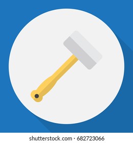 Vector Illustration Of Tools Symbol On Metal Bar Flat Icon. Premium Quality Isolated Tool  Element In Trendy Flat Style.