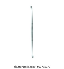 Vector illustration of tooth scaler that is a medical equipment on white background. Dentistry topic. 