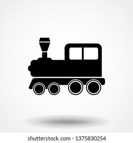 Vector illustration of a tooth of a steam locomotive