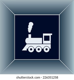 Vector illustration of a tooth of a steam locomotive 