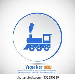 Vector illustration of a tooth of a steam locomotive 