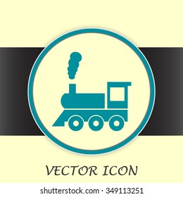 Vector illustration of a tooth of a steam locomotive 
