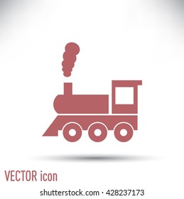 Vector illustration of a tooth of a steam locomotive 