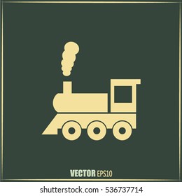Vector illustration of a tooth of a steam locomotive 