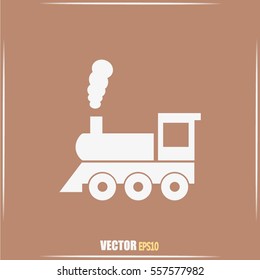 Vector illustration of a tooth of a steam locomotive 