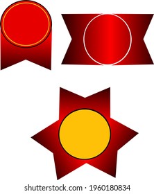 vector illustration for top brand labels, discount labels, price tags on t-shirts, food, beverage, electronics and so on