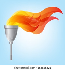 Vector illustration of torch 