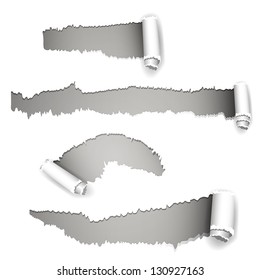 Vector Illustration of Torn Paper