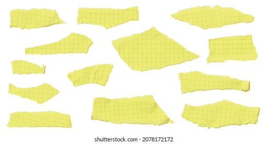 Vector illustration of torn pieces of paper. Graphics texture background for design.