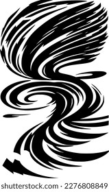 ilustración vectorial de la tormenta de tornado
