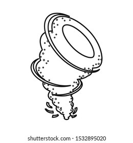 Vector illustration of tornado and storm logo. Graphic of tornado and danger vector icon for stock.