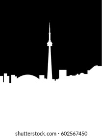 Vector Illustration of the Toronto Skyline