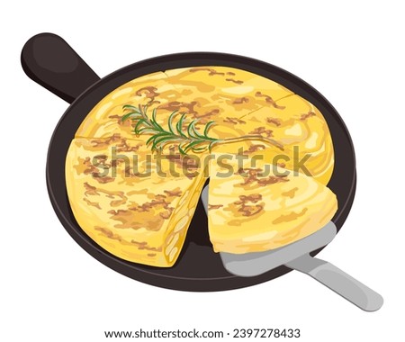 vector illustration of a tortilla Stockfoto © 