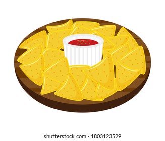 Vector illustration of tortilla chips.