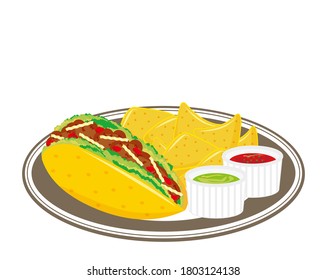 Vector illustration of tortilla chips.