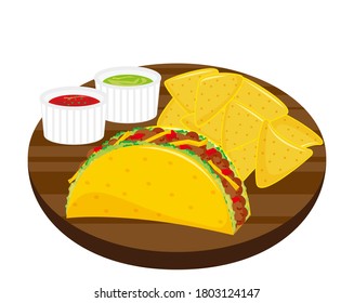 Vector illustration of tortilla chips.