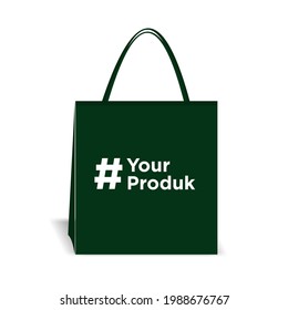 Vector illustration of a tote bag, goodie bag for your product needs