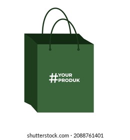 Vector illustration of a tote bag, goodie bag for your product needs