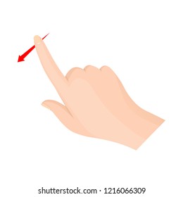 Vector illustration of touchscreen and hand icon. Set of touchscreen and touch stock vector illustration.