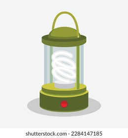 Vector illustration of tourist lantern