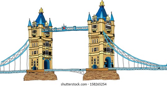 Tower Bridge Cartoon Hd Stock Images Shutterstock