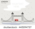 Vector Illustration of Tower bridge outline for Design, Website, Background, Banner, Card. Travel Britain Landmark silhouette Element Template for Tourism Flier.