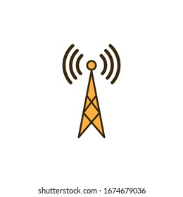 Vector illustration, tower icon template