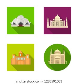 Vector illustration of  and town  icon. Collection of  and house vector icon for stock.