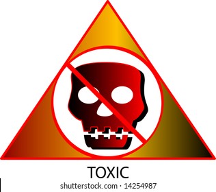 Vector illustration of toxic symbol
