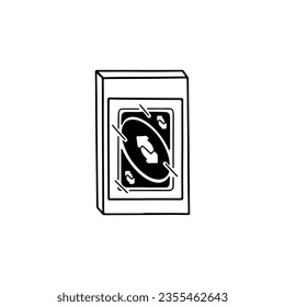 vector illustration of toy card box
