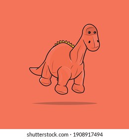 Vector illustration of a toy dinosaur