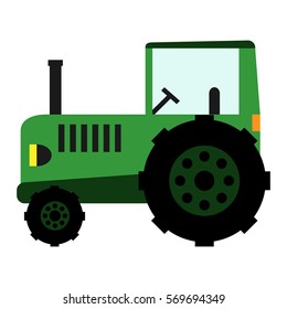 Vector Illustration Toy Green Tractor On Stock Vector (royalty Free 