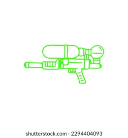ilustración vectorial de una pistola de juguete
