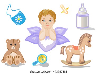  Vector illustration of a Toy Icons