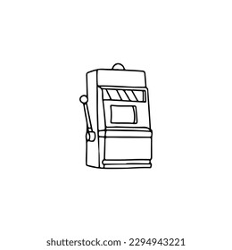 vector illustration of toy machine concept