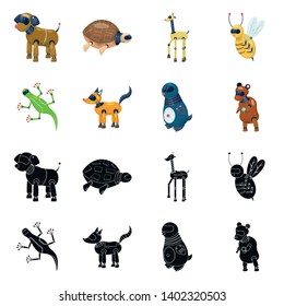 Vector illustration of toy and science sign. Collection of toy and toy stock vector illustration.