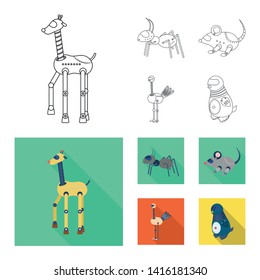 Vector illustration of toy and science sign. Collection of toy and toy stock vector illustration.