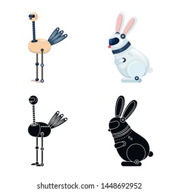 Vector illustration of toy and science sign. Set of toy and toy vector icon for stock.