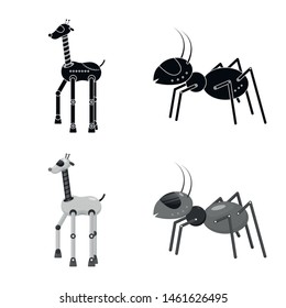 Vector illustration of toy and science sign. Collection of toy and toy stock vector illustration.