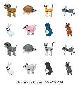 Vector illustration of toy and science symbol. Set of toy and toy vector icon for stock.