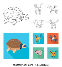 Vector illustration of toy and science symbol. Set of toy and toy vector icon for stock.