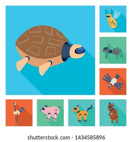 Vector illustration of toy and science symbol. Collection of toy and toy stock vector illustration.