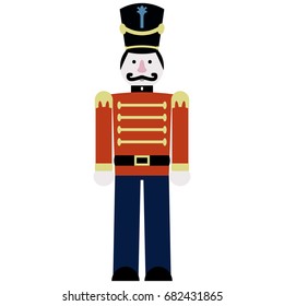 Vector illustration of a toy soldier