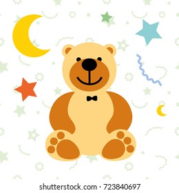 vector illustration toy teddy bear