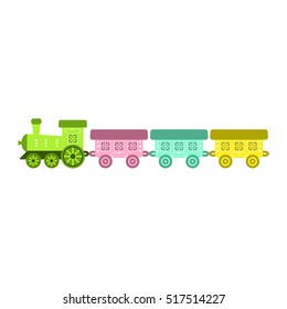 Vector illustration of a toy train