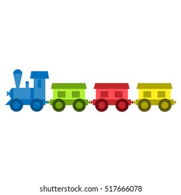 Vector illustration of a toy train